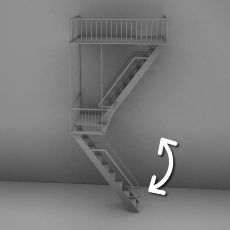 Yangın Merdiveni Teknik Detay