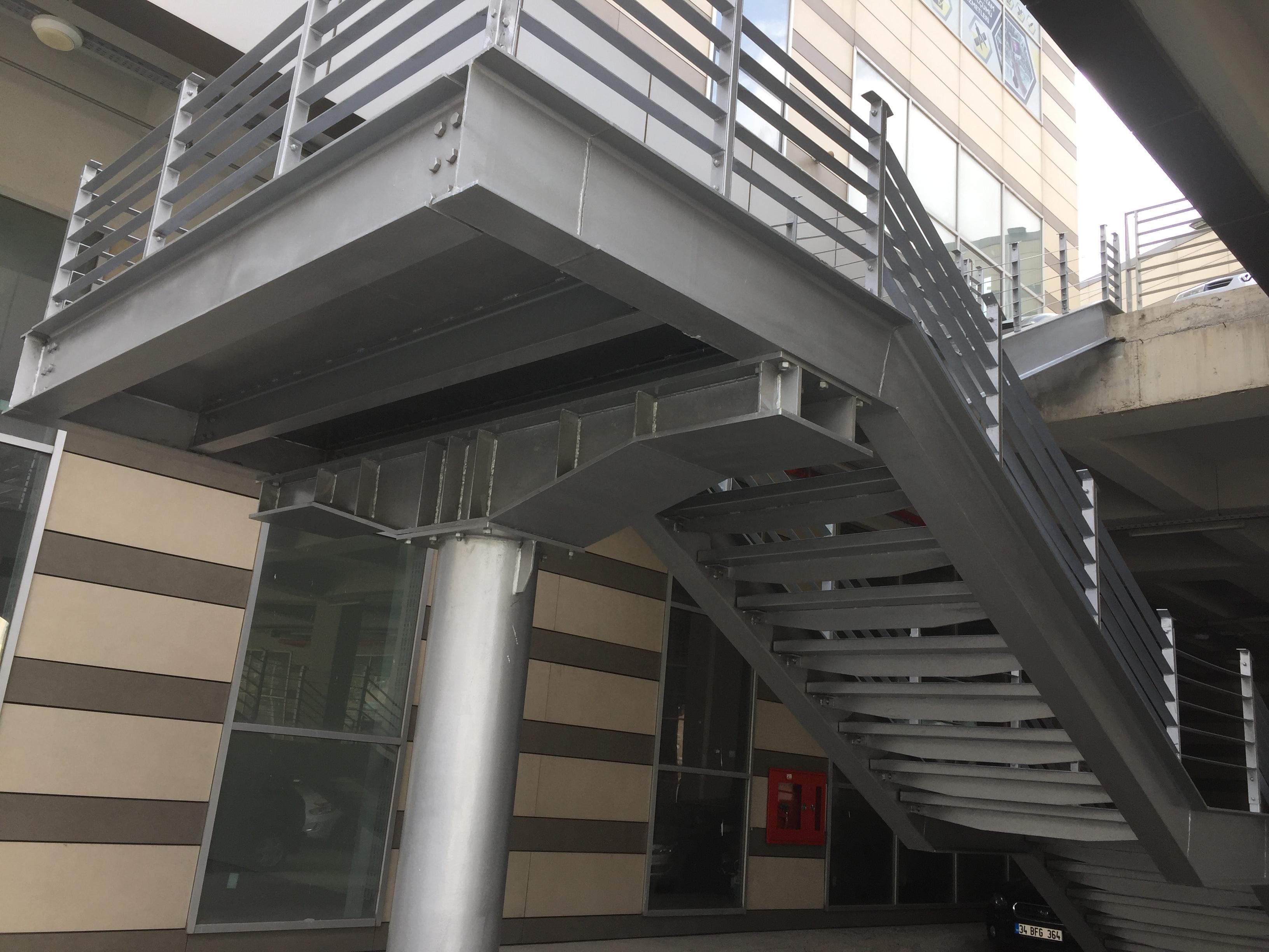 İpkas Plastikçiler Sitesi Çelik Merdiven ve Kaçış Yolları - Detay Resmi 1