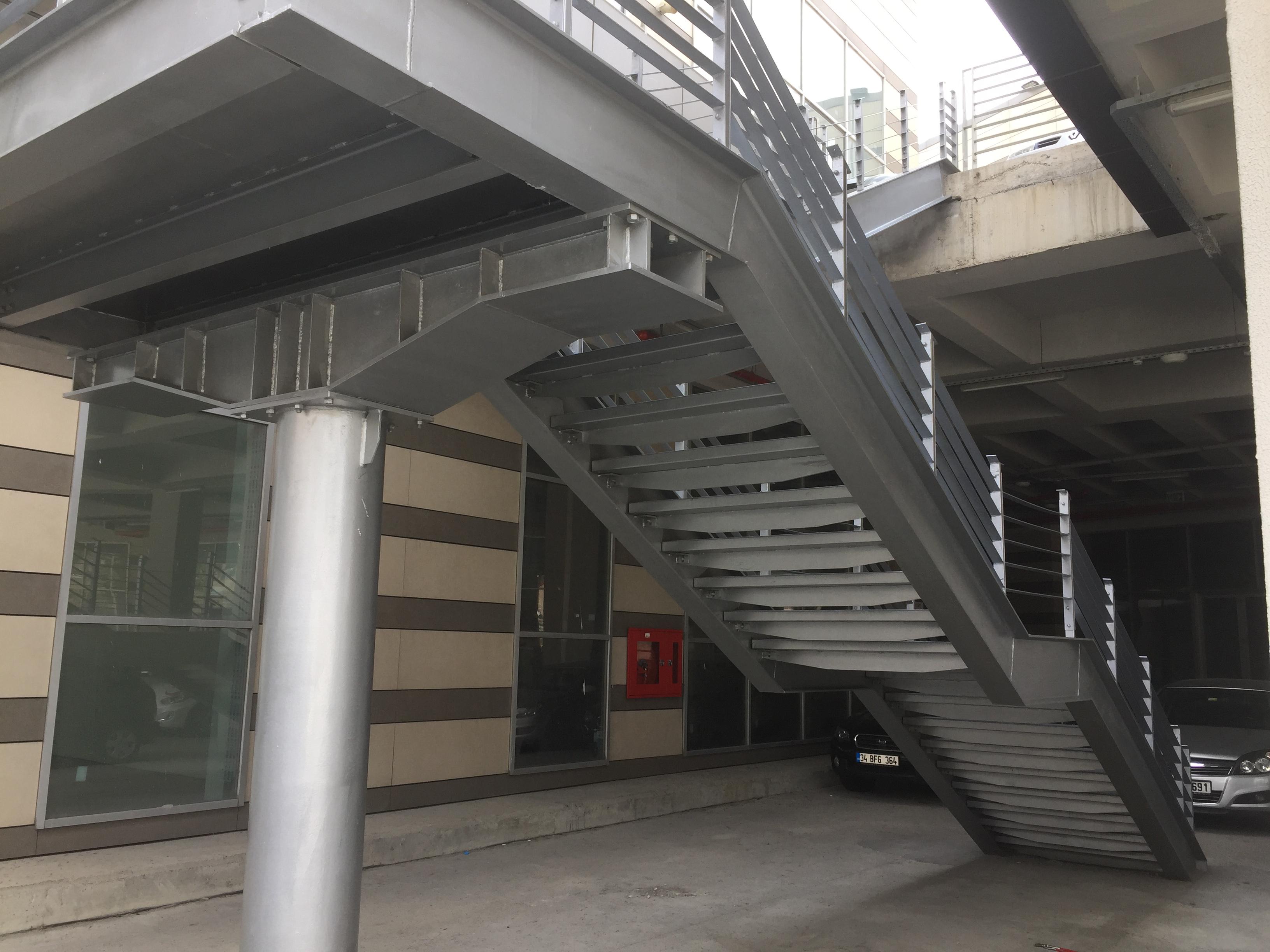 İpkas Plastikçiler Sitesi Çelik Merdiven ve Kaçış Yolları - Detay Resmi 2