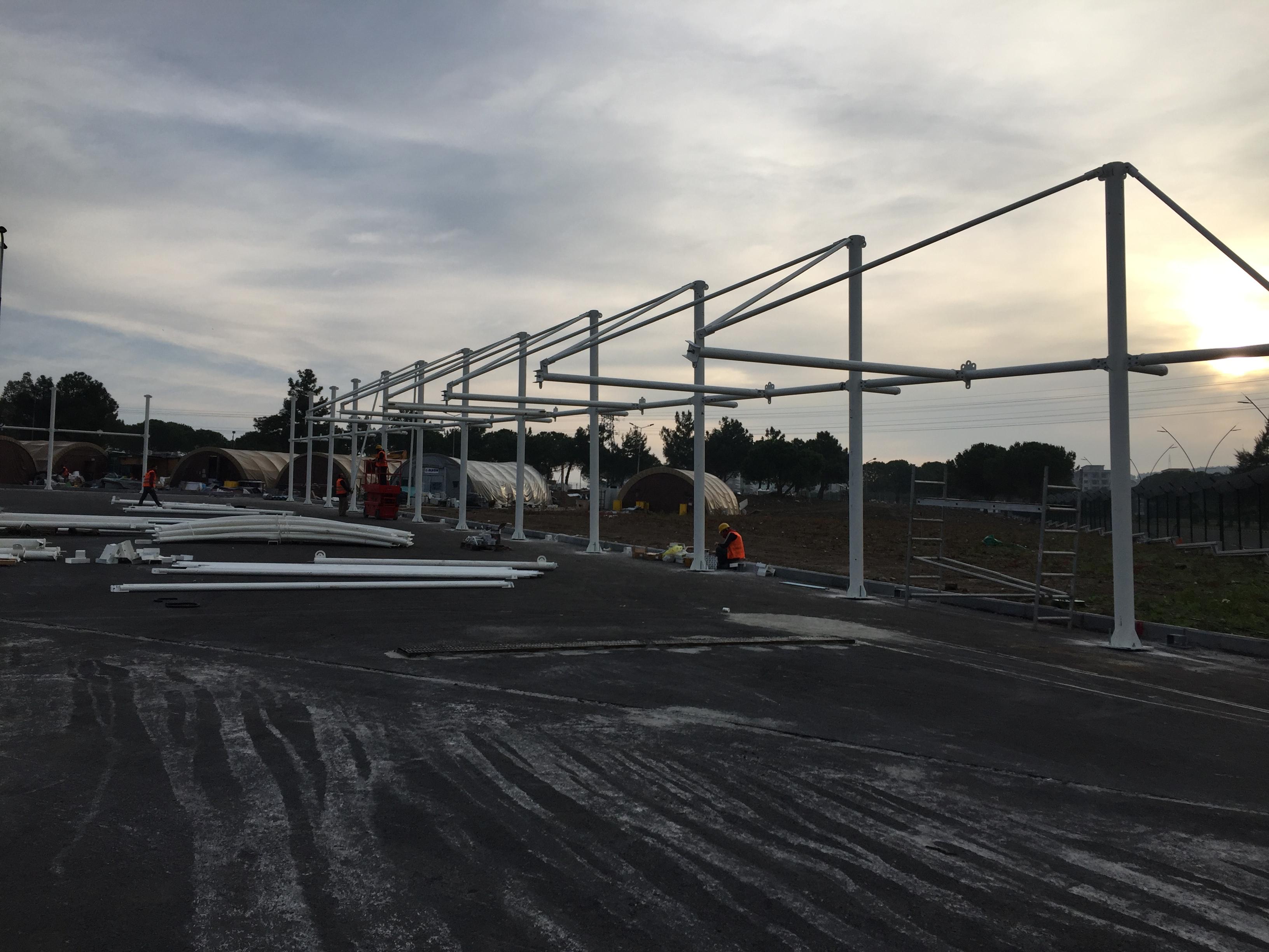 Socar Türkiye Aliağa Tesisleri Mimari Otopark Gölgelikleri - Detay Resmi 1