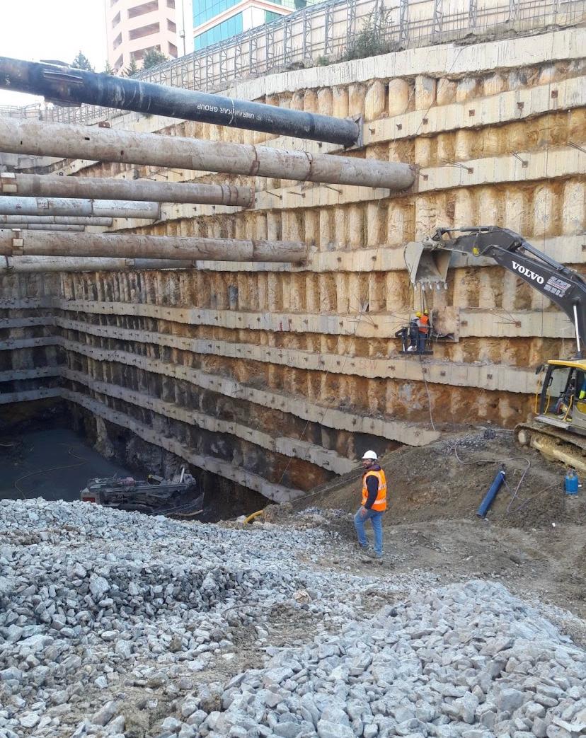 Ataşehir Medicana Hastanesi Derin Kazı İksa Sistemleri - Detay Resmi 2